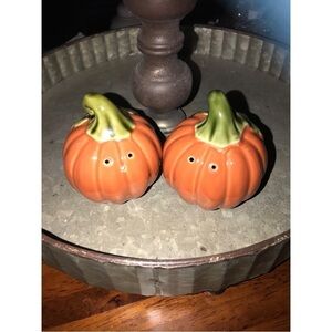 Festive Fall Tabletop Pumpkin Salt and Pepper Shakers